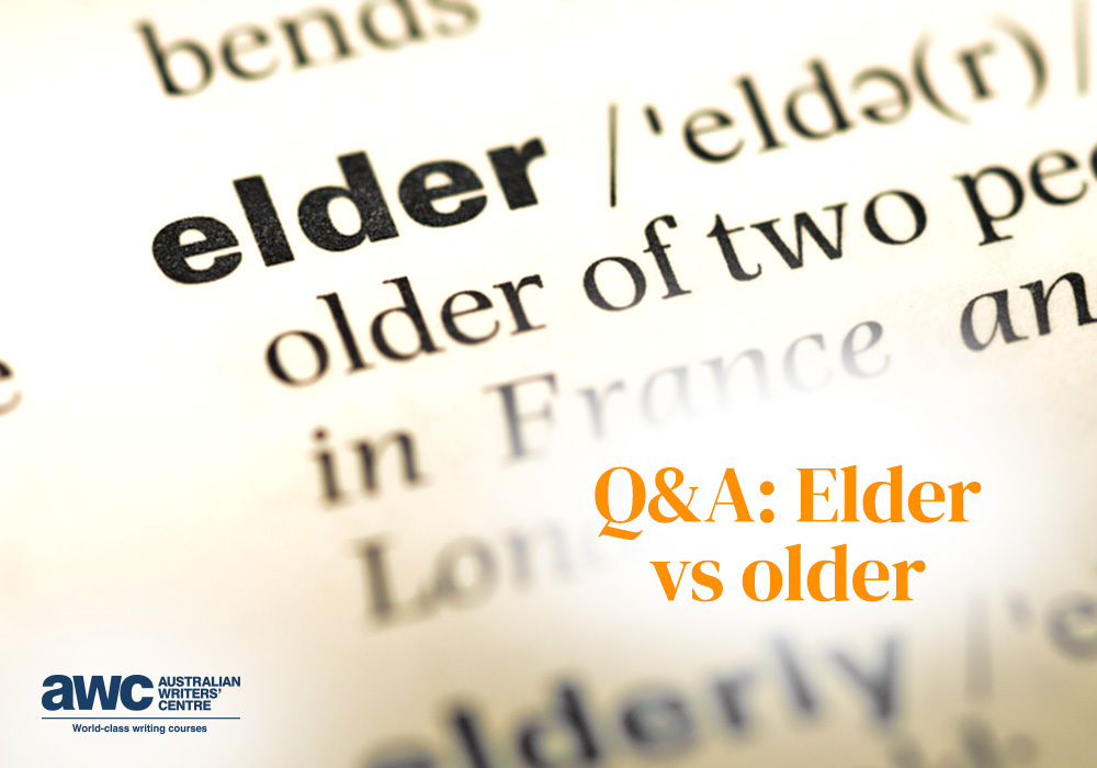 Blog Q&A Elder vs older