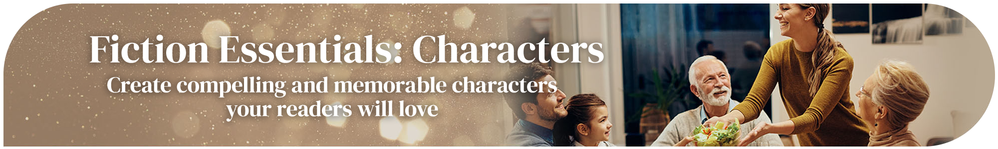 Fiction Essentials: Characters page banner