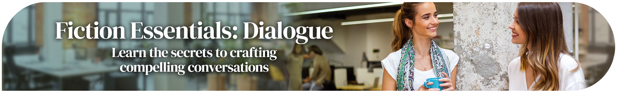 Fiction Essentials: Dialogue page banner