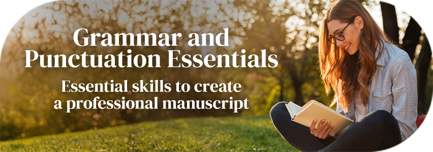 Fiction Essentials: Grammar and Punctuation page banner