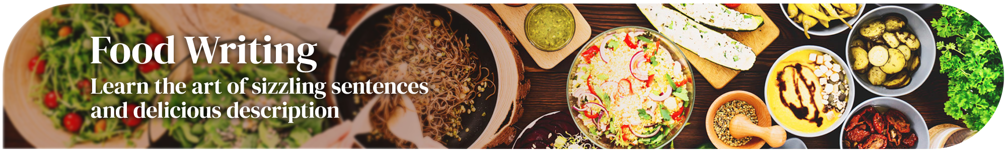 Food Writing page banner
