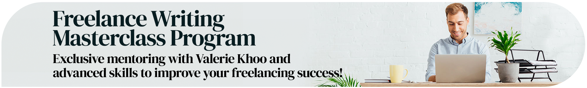 Freelance Writing Masterclass Program page banner