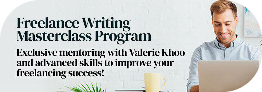 Freelance Writing Masterclass Program page banner