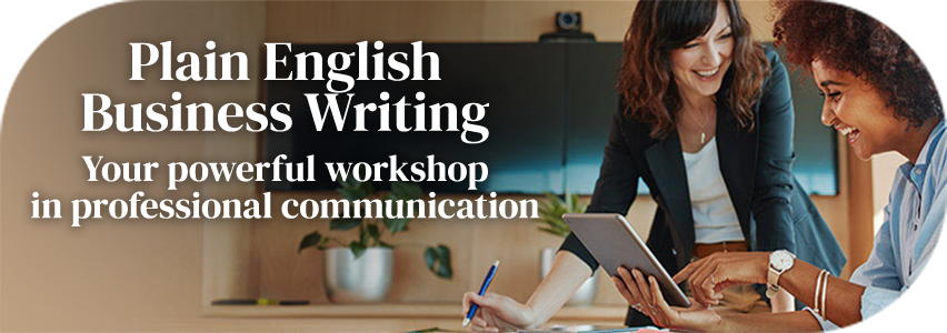 Plain English Business Writing page banner