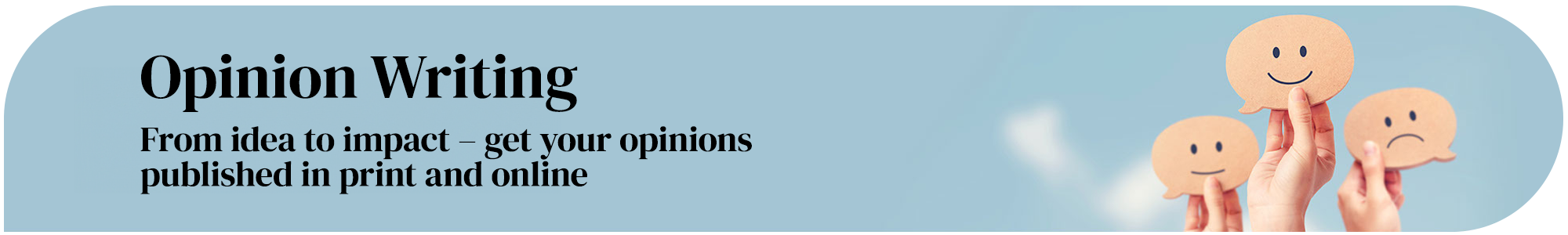 Opinion Writing page banner