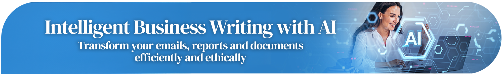 Intelligent Business Writing with AI page banner