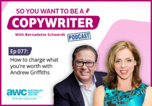 Copywriting Podcast Episode 077: How to charge what you're worth with Andrew Griffiths COPY-ep-077-landscape