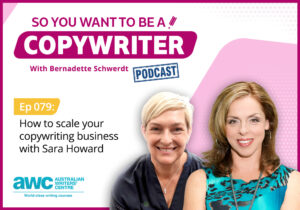 Copywriting Podcast Episode 079: Discover how to scale your writing business and possibly turn it into an agency COPY-ep-079-landscape