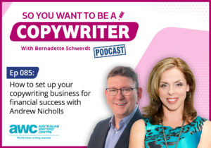 Copywriting Podcast Episode 085: How to set up your copywriting business for financial success with Andrew Nicholls COPY-ep-085-landscape