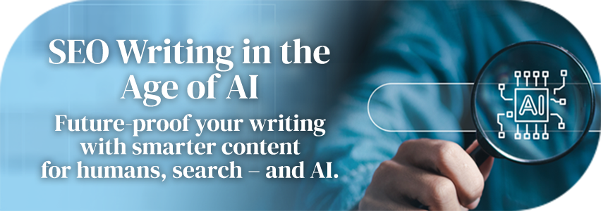 SEO Writing in the Age of AI page banner