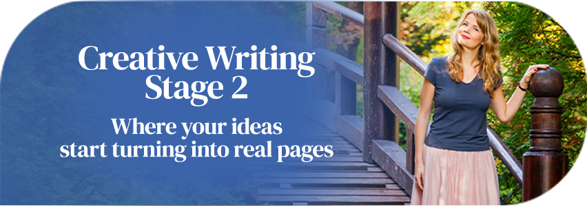 Creative Writing Stage 2 page banner mobile