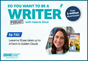 Writing Podcast Episode 732: Leearna Shaw takes us to 'A Farm in Golden Clouds' WRITER-ep-732-landscape