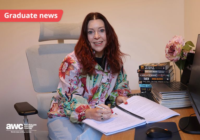 AWC graduate Kirstie Bedford signs a two-book deal with Bloodhound Books