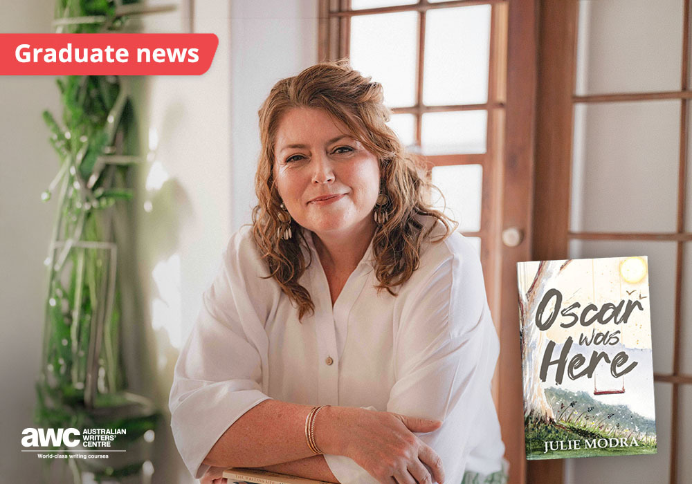 AWC graduate Julie Modra lands a publishing deal for her middle-grade novella ‘Oscar Was Here’