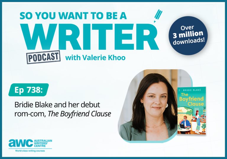 Writing Podcast Episode 738: Bridie Blake and her debut rom-com, ‘The Boyfriend Clause’